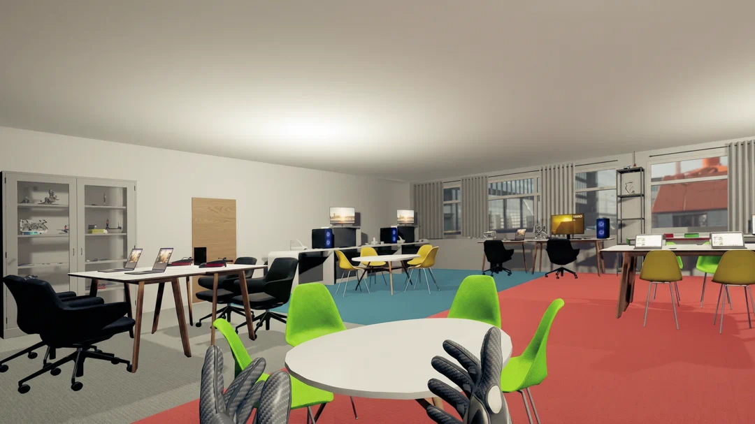 Academia Maker virtual reality 3D printing simulator interface for UK education
